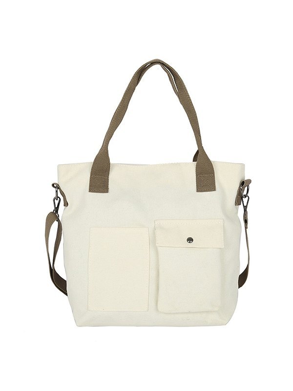 Bolso tote de lona convertible-3